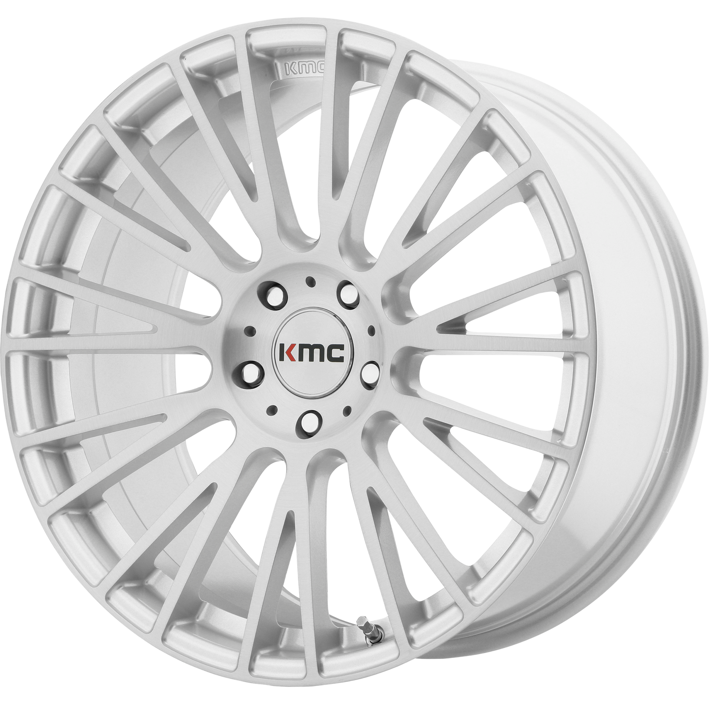 20x8.5 KMC KM706 IMPACT Brushed Silver Wheel 5x115 (25mm)