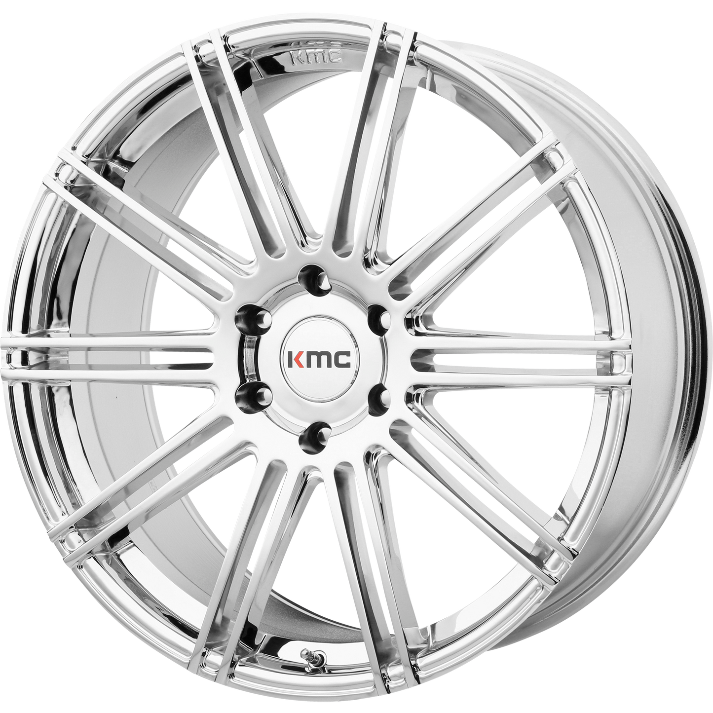 20x9 KMC KM707 CHANNEL Chrome Wheel 5x120 (30mm)
