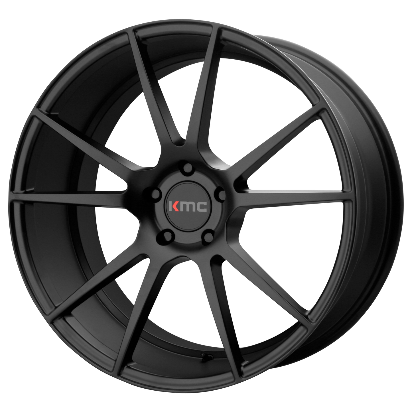 20x10 KMC KM709 FLUX Satin Black Wheel 5x120 (40mm)