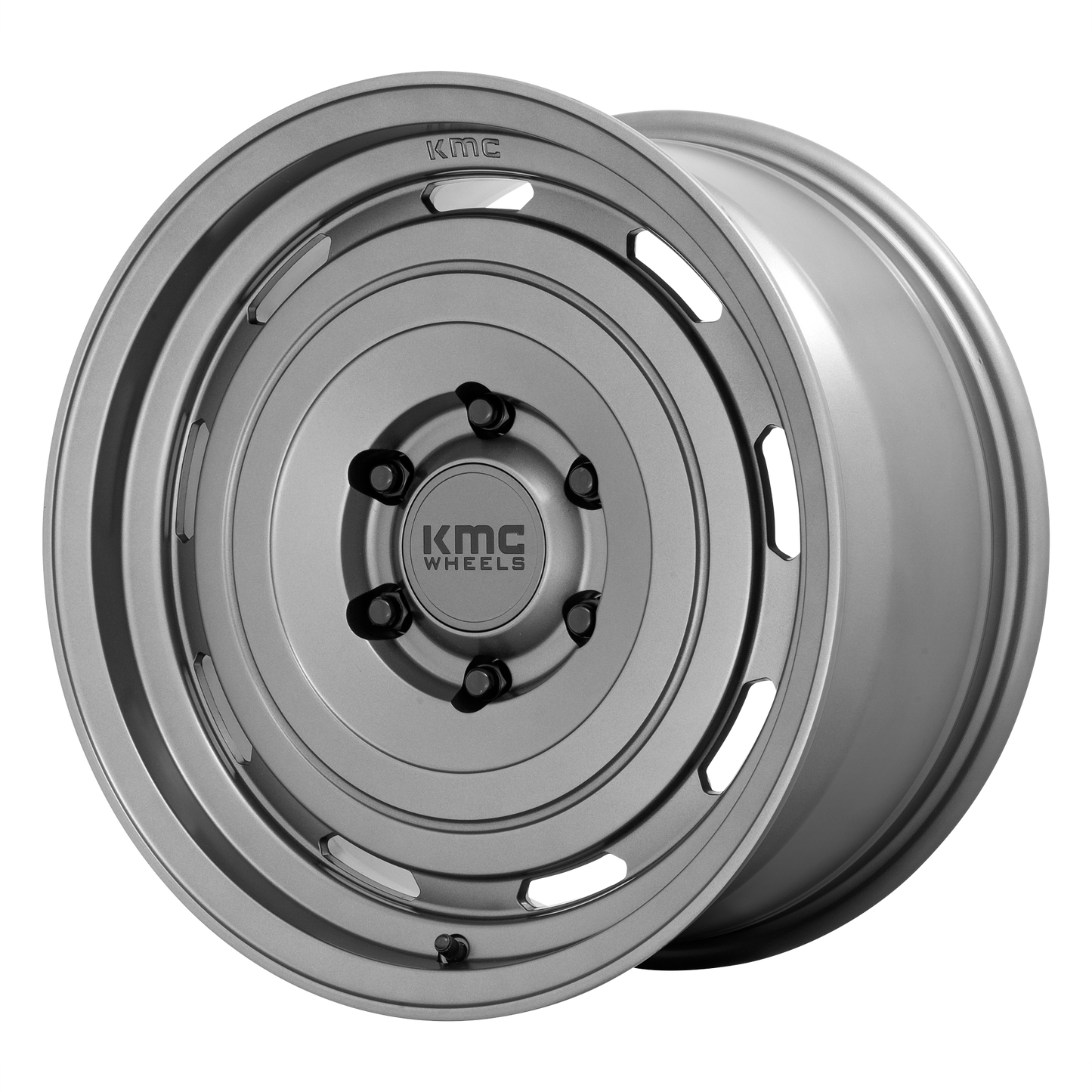 16x8 KMC KM720 ROSWELL Matte Anthracite Wheel 6x5.5 (0mm)