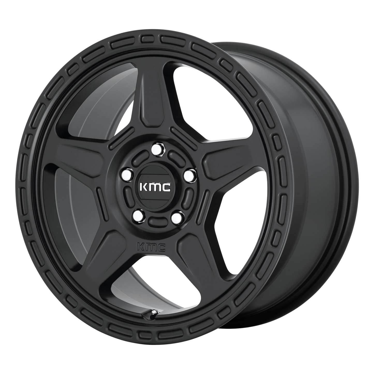 17x8 KMC KM721 ALPINE Satin Black Wheel 5x4.5 (38mm)