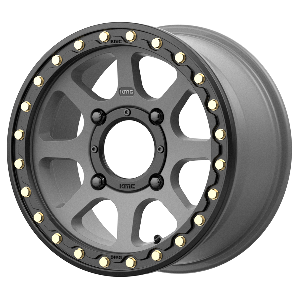 14x7 KMC KS234 Addict 2 UTV Beadlock Satin Gray Wheel 4x110 (38mm)