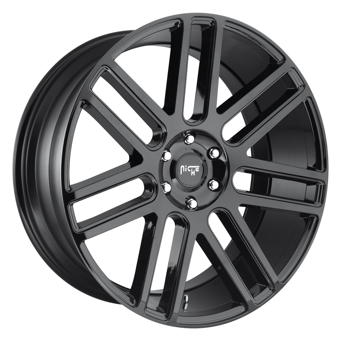 22x9 Niche M097 ELAN GLOSS BLACK Wheel 5x4.5 (35mm)