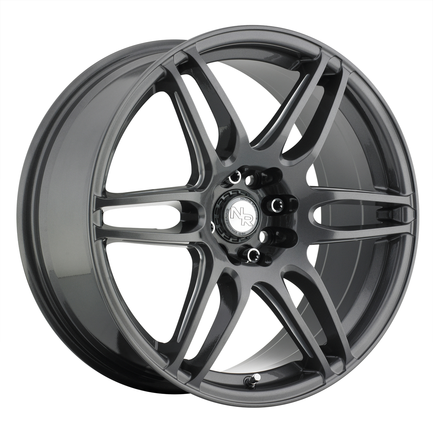 18x8 Niche M105 NR6 MATTE GUN METAL Wheel 5x100/5x4.5 (40mm)