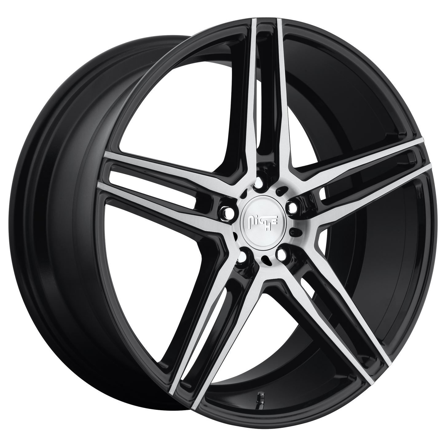18x9.5 Niche M169 TURIN MATTE BLACK MACHINED Wheel 5x112 (48mm)