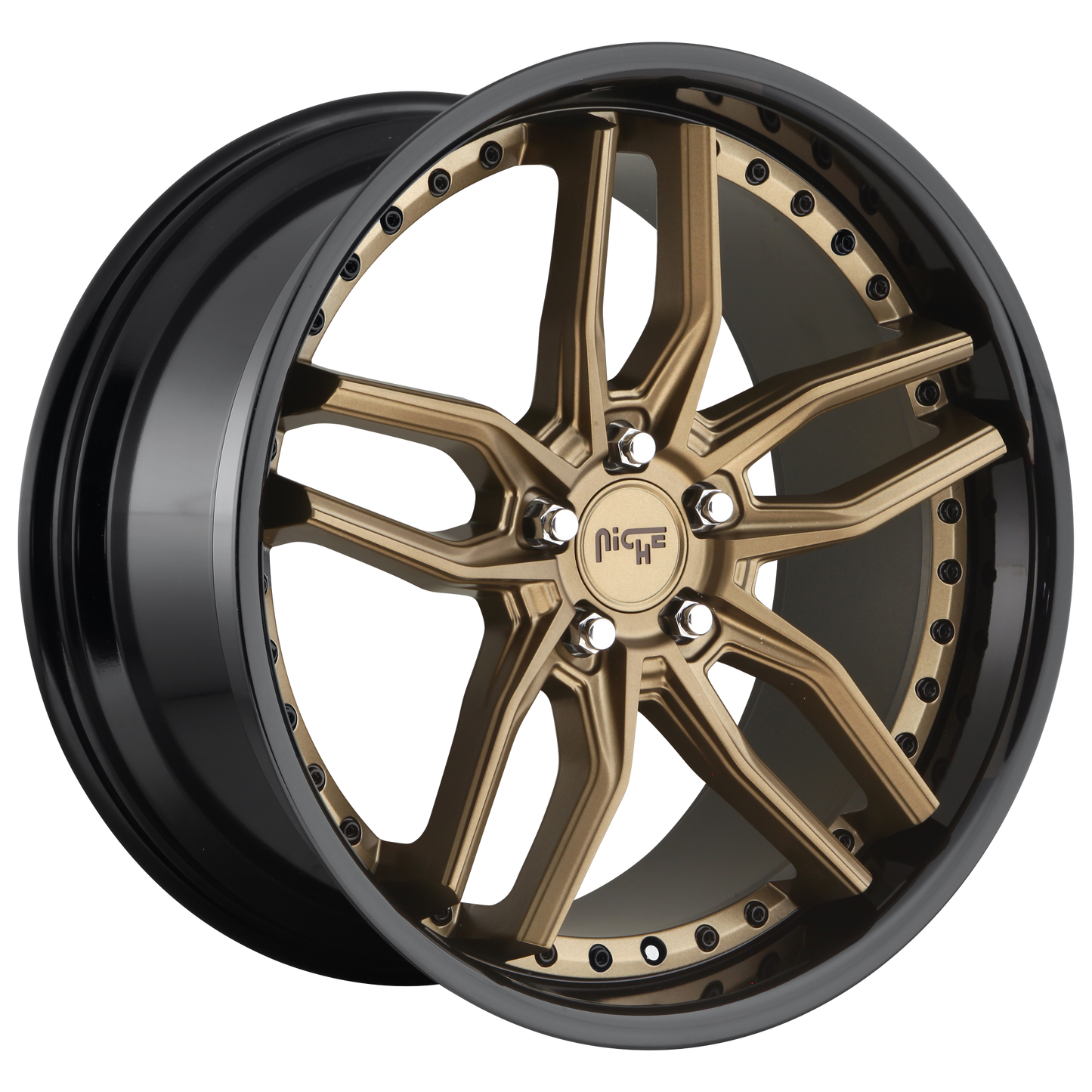 20x10.5 Niche M195 METHOS MATTE BRONZE BLACK BEAD RING Wheel 5x112 (40mm)
