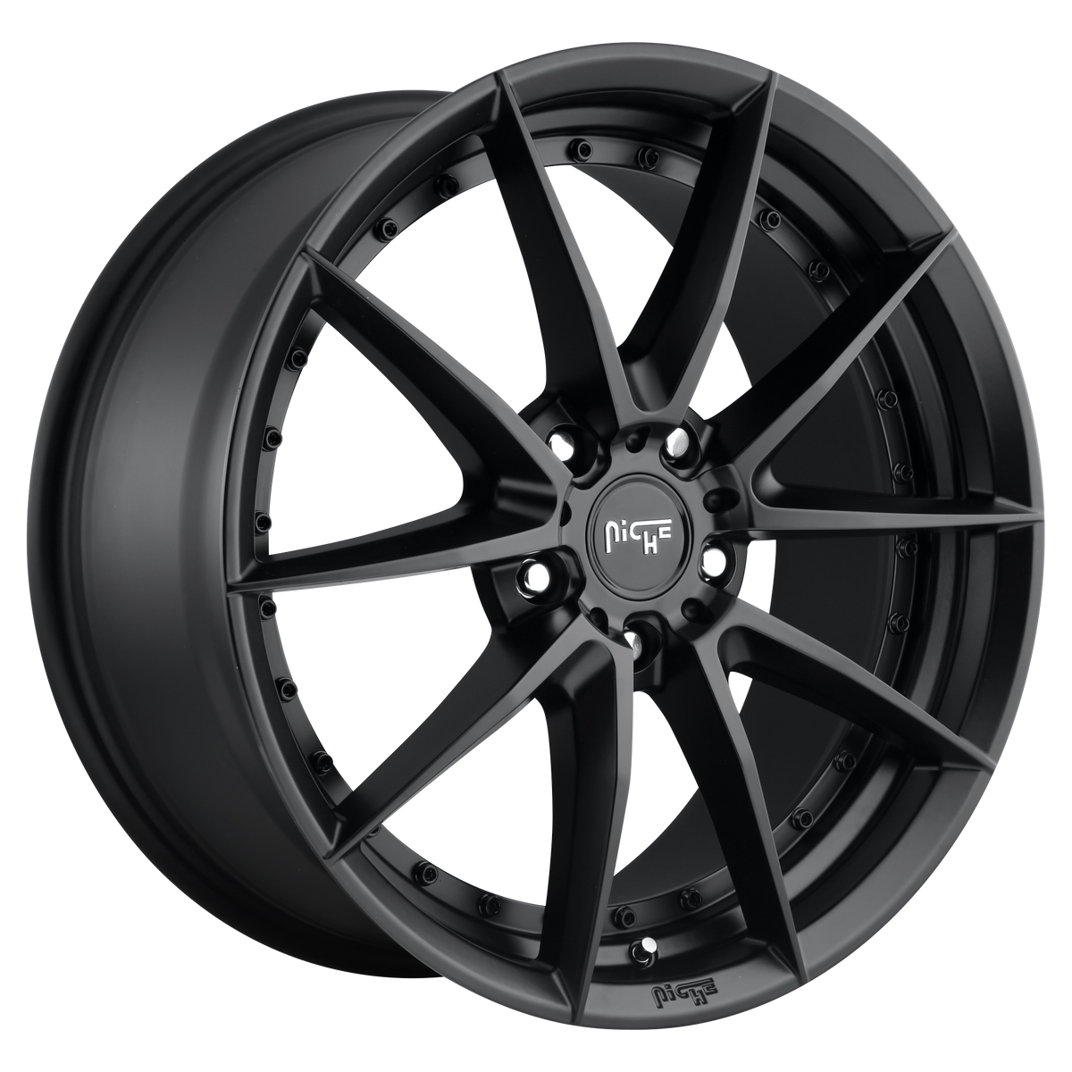 19x8.5 Niche M196 SECTOR MATTE BLACK Wheel 5x4.5 (35mm)