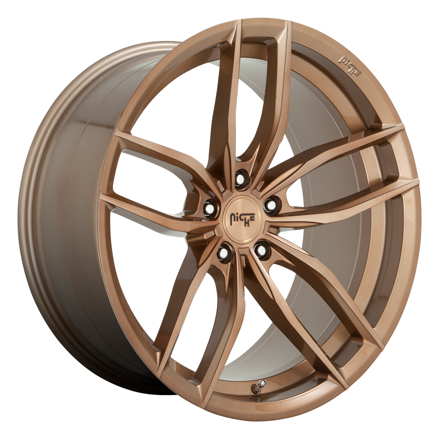 19x8.5 Niche M202 VoSSo Glossy Bronze Brushed Wheel 5x112 (42mm)