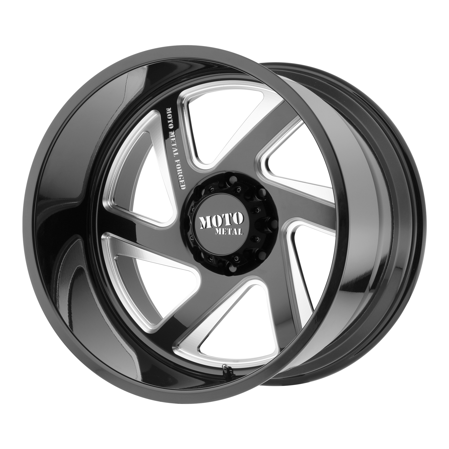 20x14 Moto Metal MO400 Gloss Black Milled Wheel 5/6 Lug BLANK (-76mm)