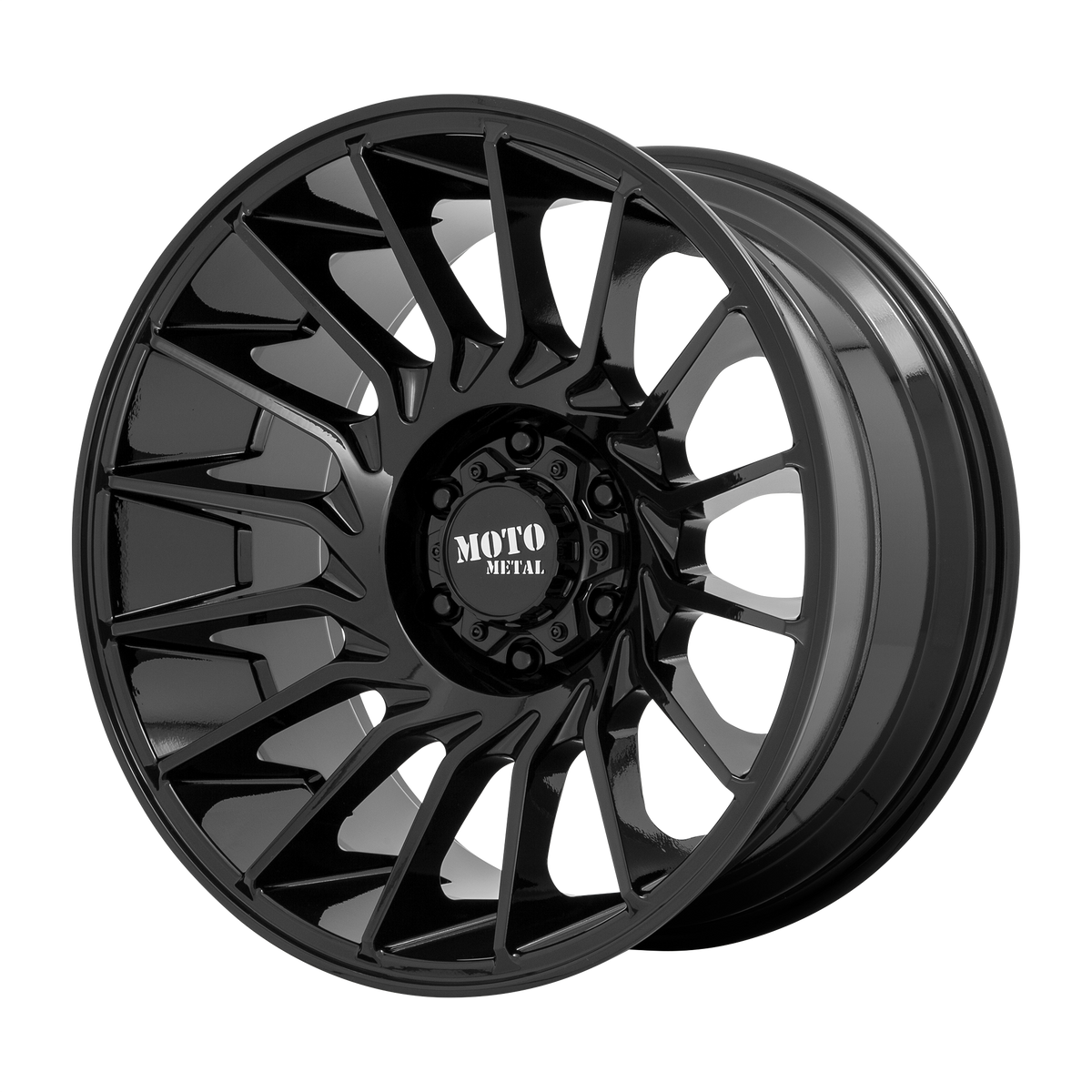 22x12 Moto Metal MO807 Gloss Black Wheel 6x5.5 (-44mm)