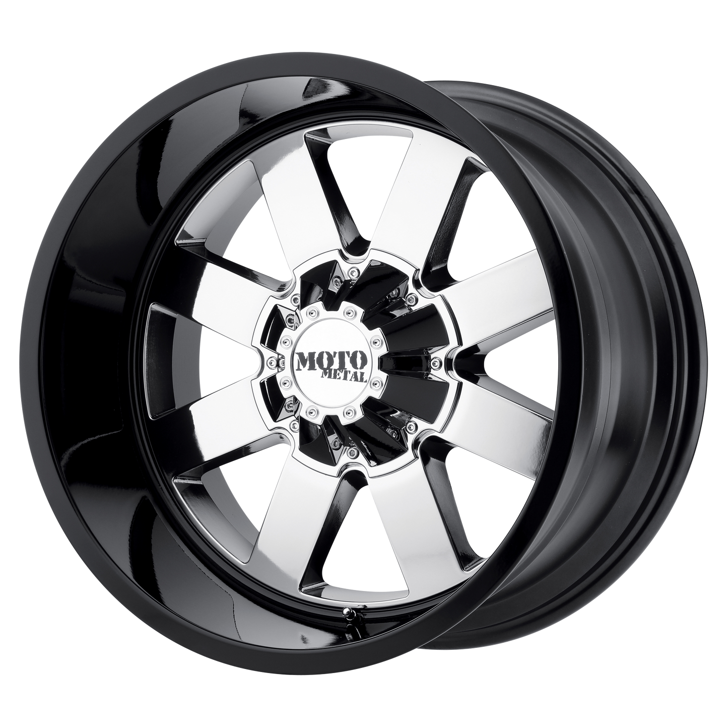 20x9 Moto Metal MO962 PVD Center Gloss Black Lip Wheel 6x135 (0mm)