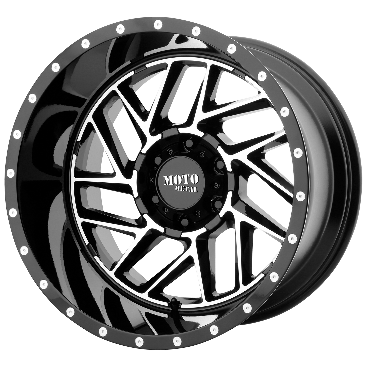 20x9 Moto Metal MO985 BREAKOUT Gloss Black Machined Wheel 5x5.5 (18mm)
