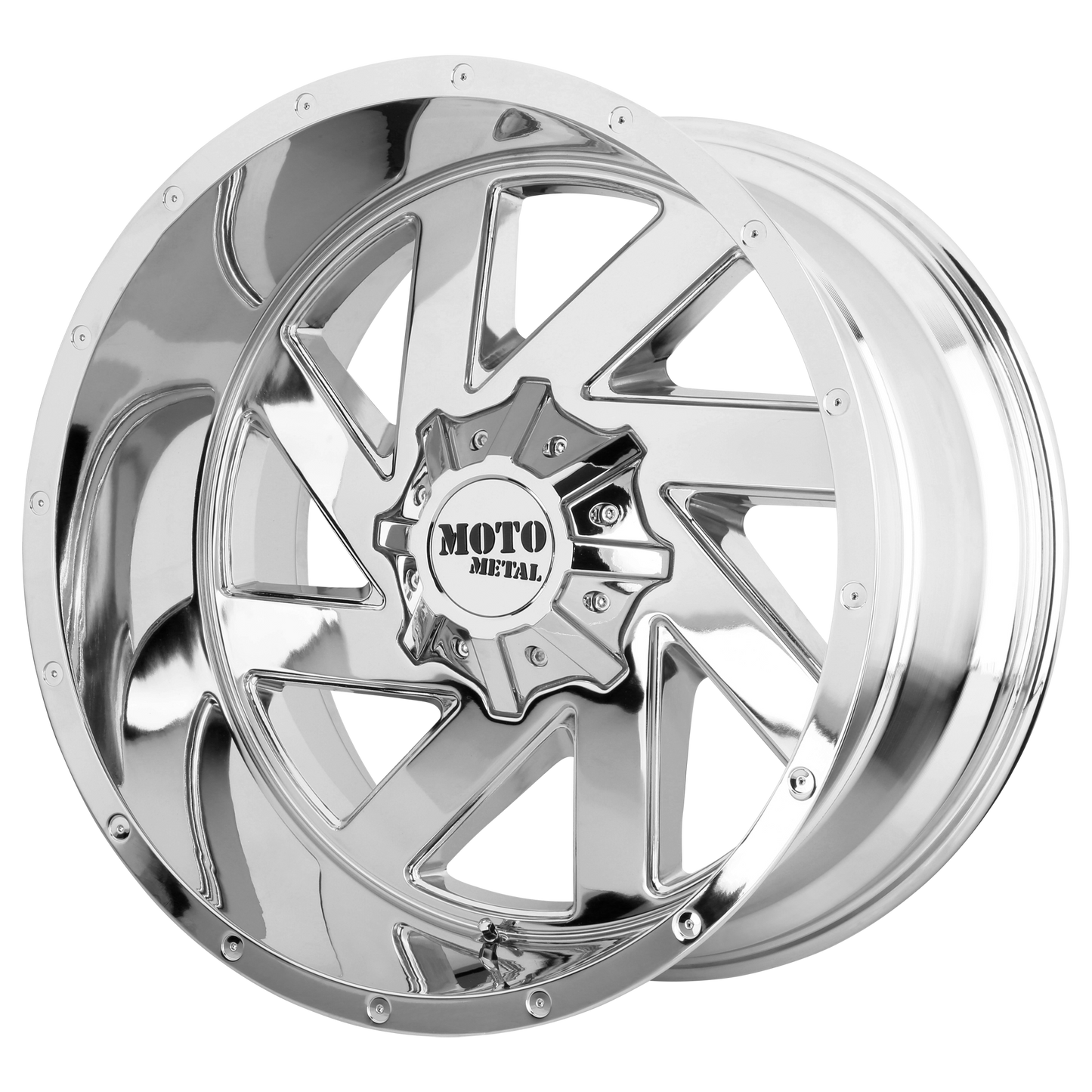 20x9 Moto Metal MO988 MELEE Chrome Wheel BLANK (0mm)