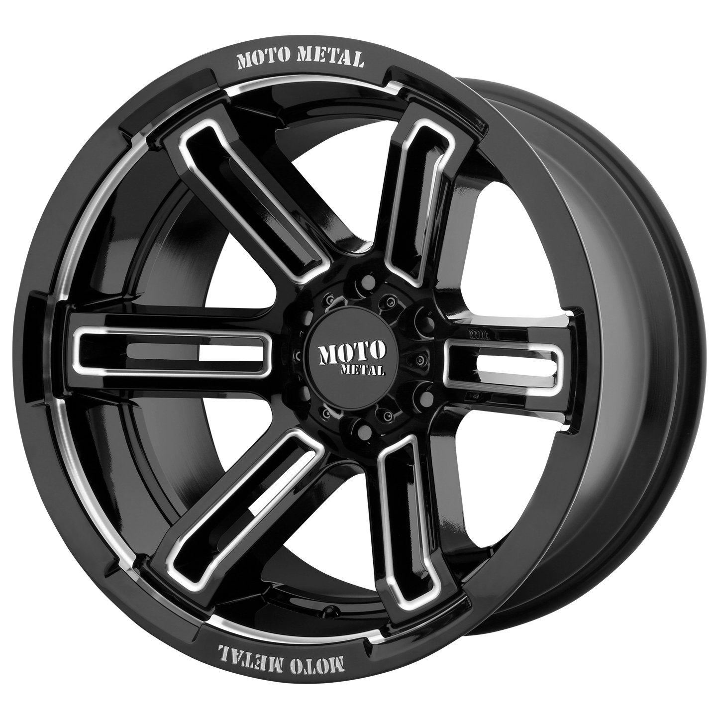 20x12 Moto Metal MO991 RUKUS Gloss Black Milled Wheel 8x170 (-44mm)