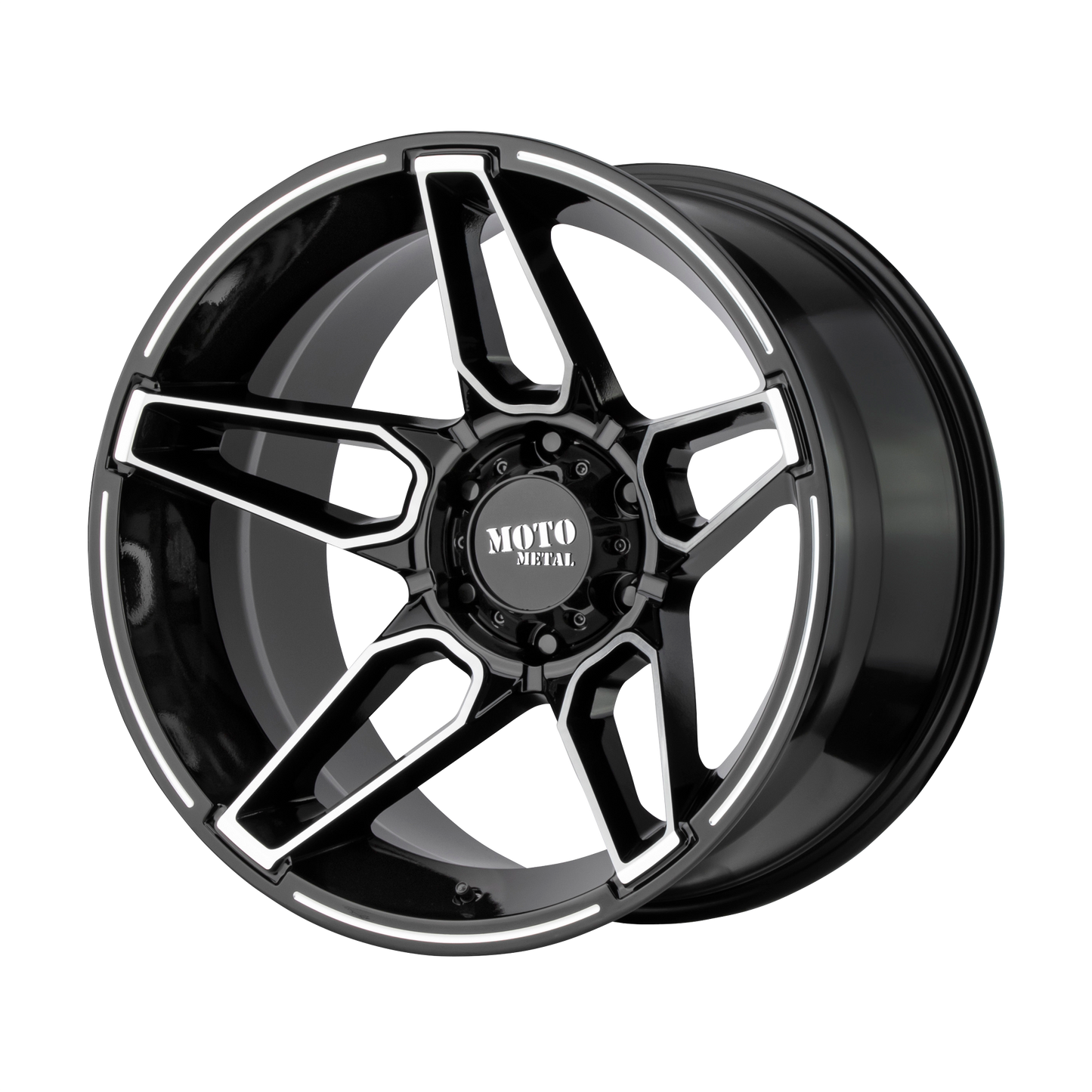 20x9 Moto Metal MO994 FANG Gloss Black Machined Wheel 5x5 (0mm)