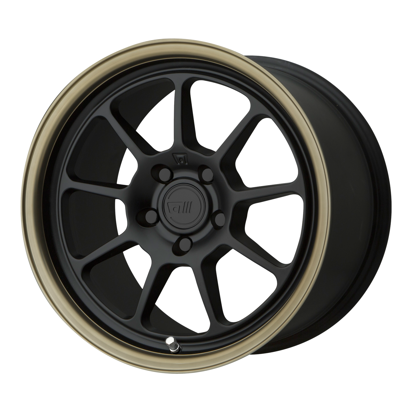 17x8.5 Motegi MR135 Matte Black Center Bronze Lip Wheel 5x4.5 (35mm)
