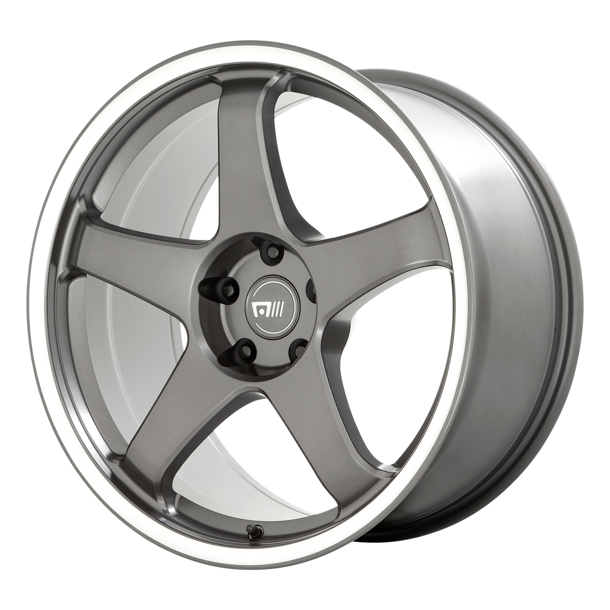 18x8.5 Motegi MR151 CS5 Gunmetal With Machined Lip Wheel 5x4.5 (25mm)