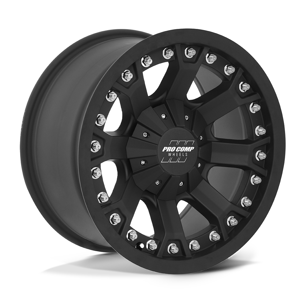 18x9 Pro Comp 7033 Grid Flat Black Wheel 5x5 (0mm)