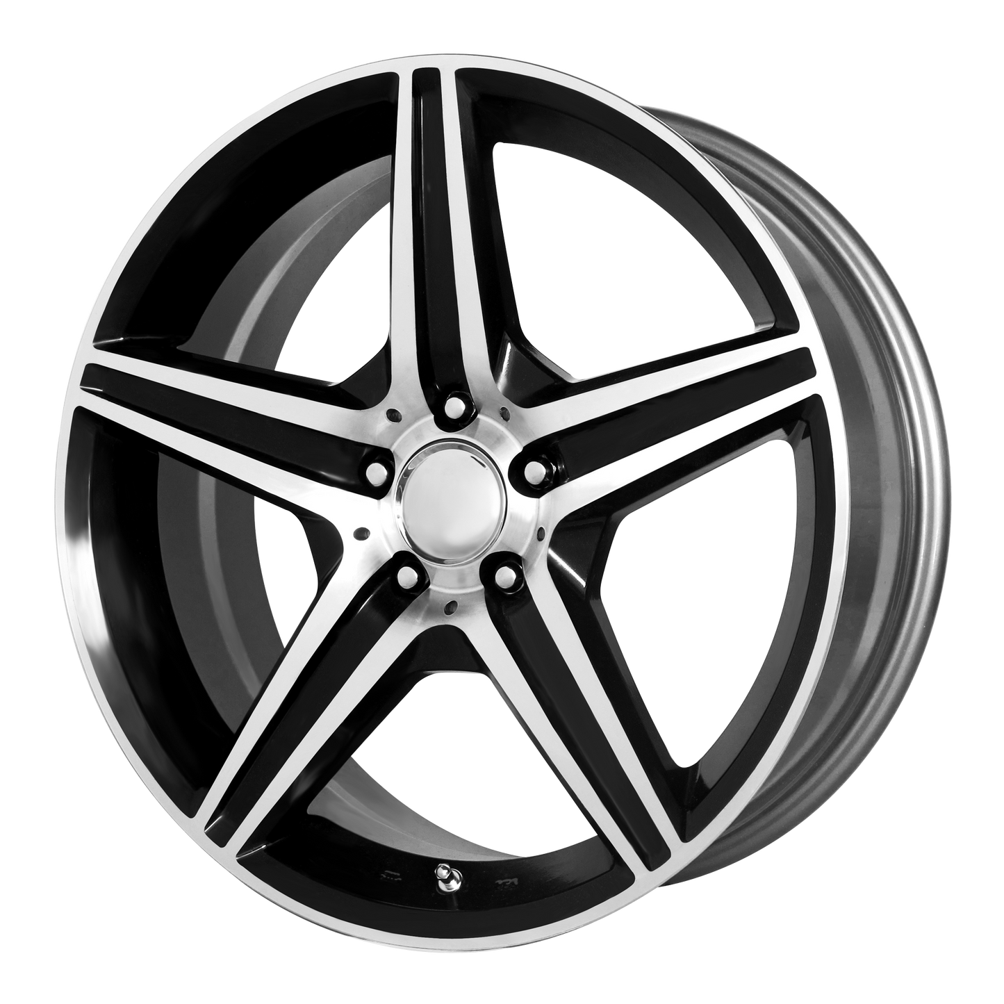 19x8.5 Performance Replicas PR115 Gloss Black Mach Wheel 5x112 (35mm)