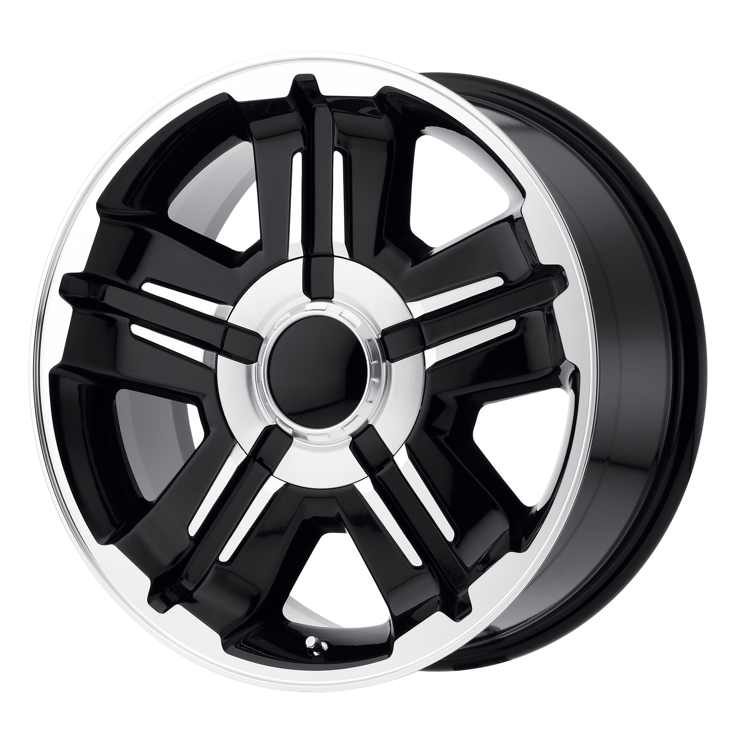 18x8 Performance Replicas PR173 Gloss Black Machined Wheel 6x5.5 (30mm)