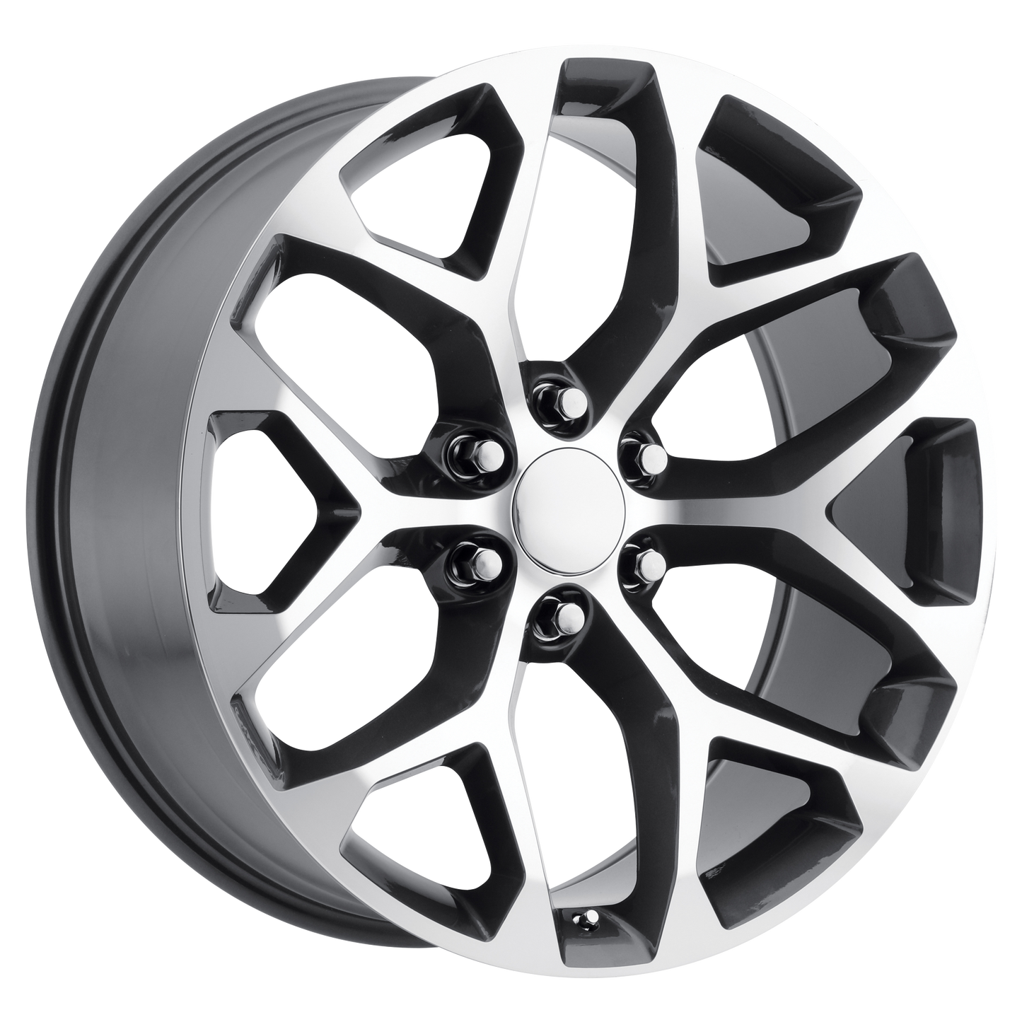 24x10 Performance Replicas PR176 Gunmetal Machined Wheel 6x5.5 (31mm)