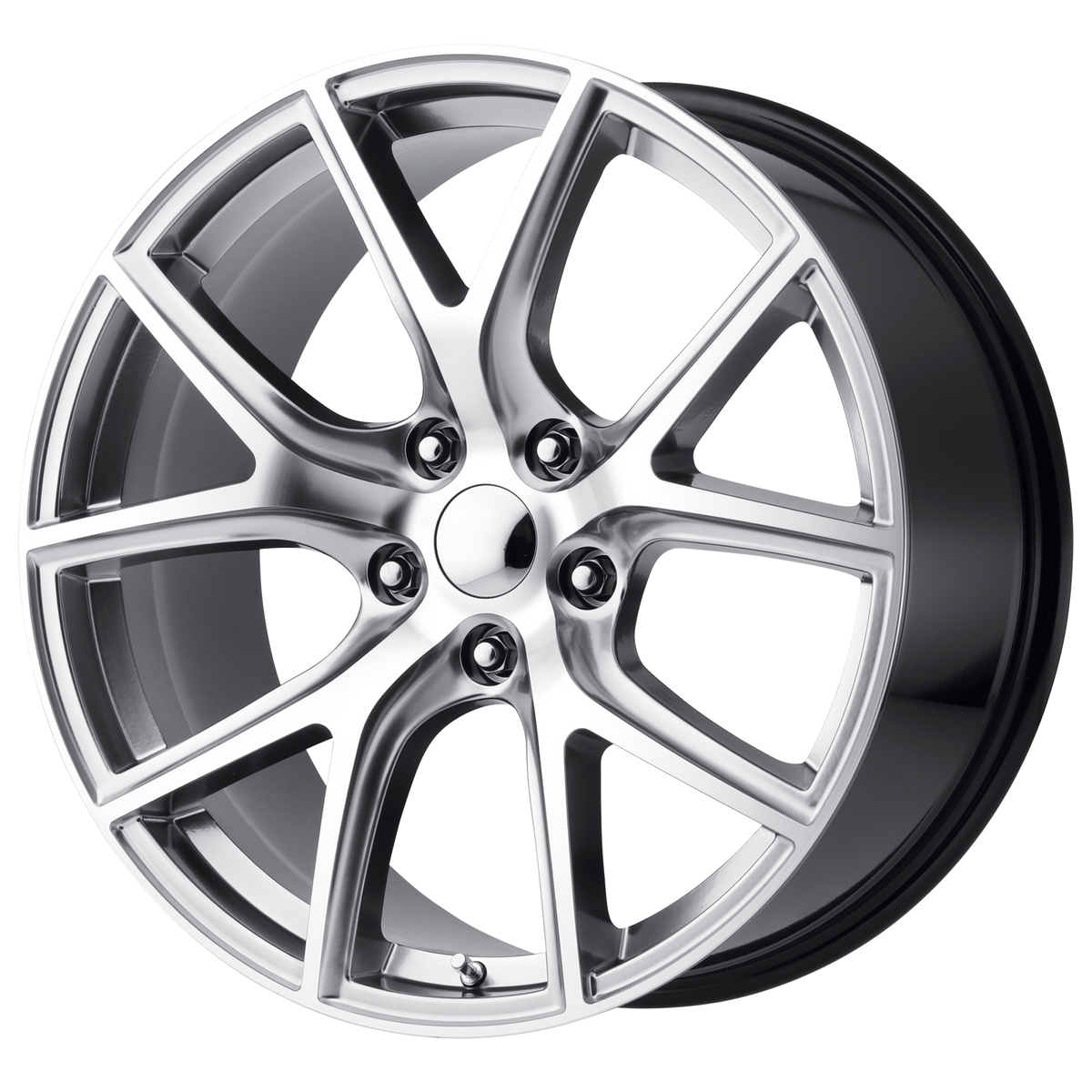 20x10 Performance Replicas PR181 Hyper Silver Machined Wheel 5x115 (18mm)