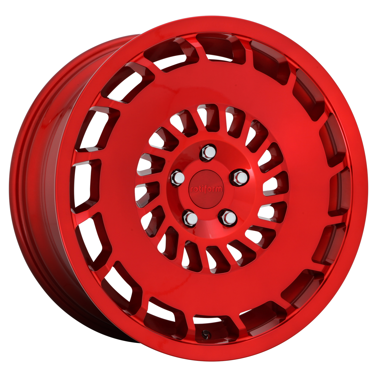 19x8.5 Rotiform R108 CCV CANDY RED Wheel 5x112 (45mm)