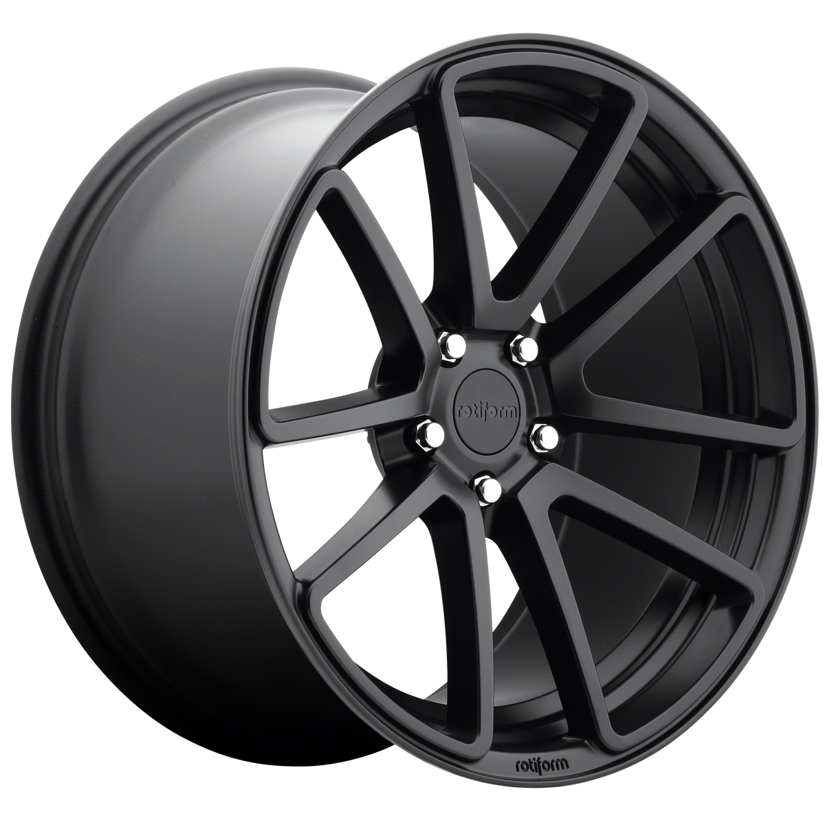 18x8.5 Rotiform R122 SPF MATTE BLACK Wheel 5x4.5 (38mm)