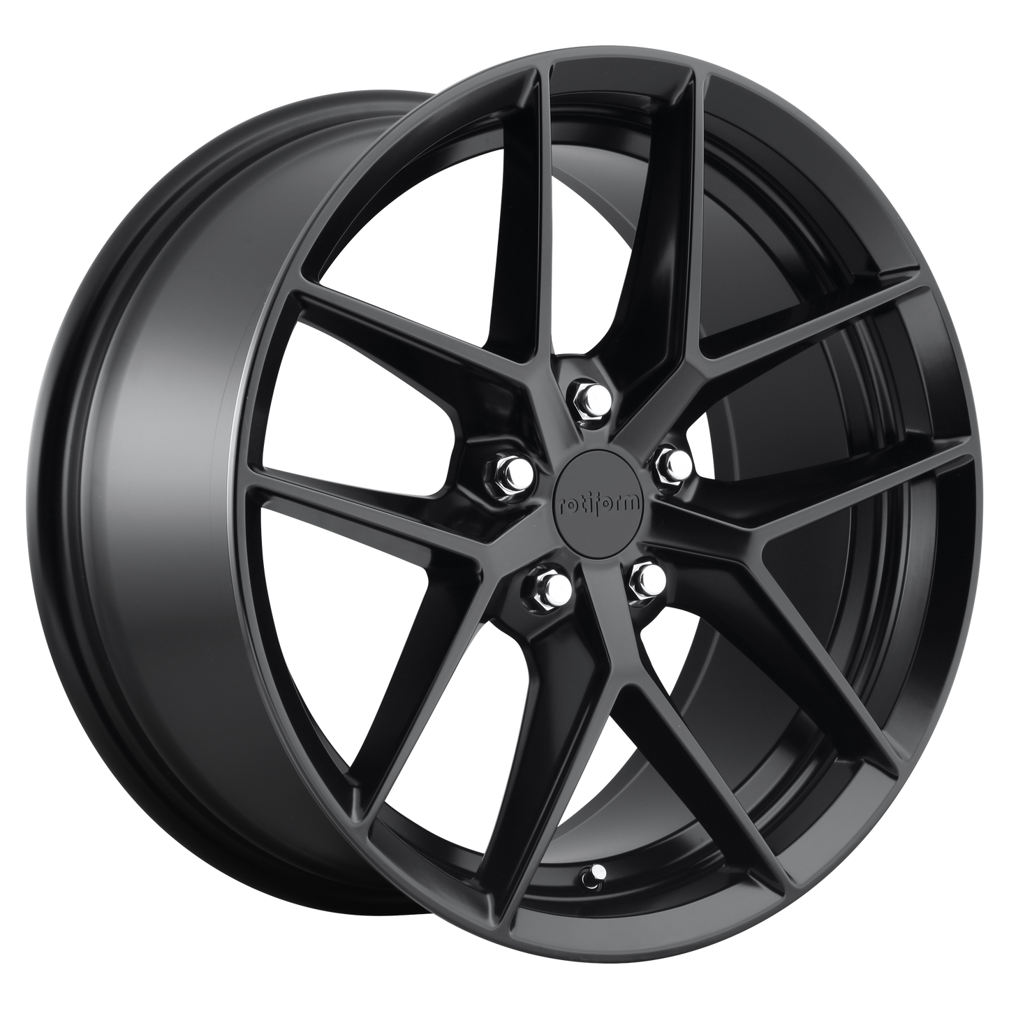 19x8.5 Rotiform R134 FLG MATTE BLACK Wheel 5x112 (45mm)