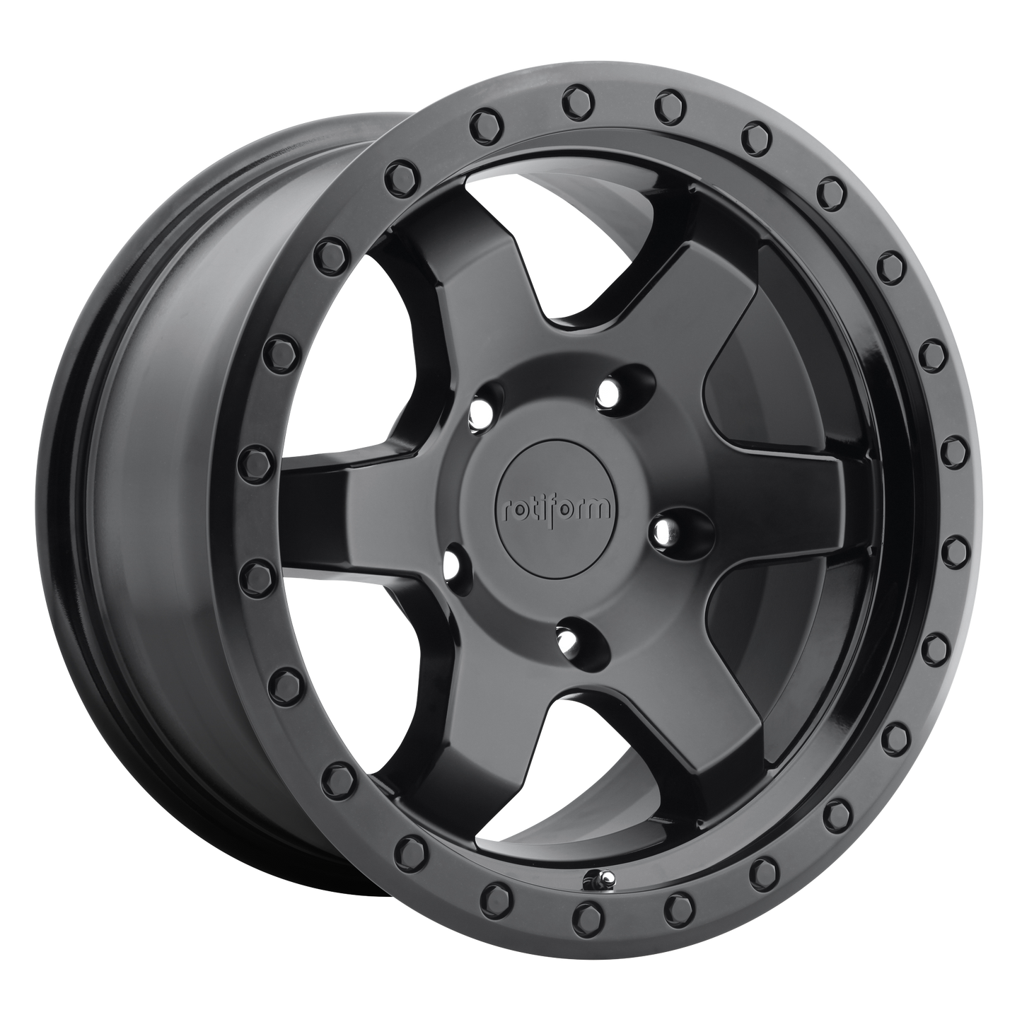 17x9 Rotiform R151 SIX-OR MATTE BLACK Wheel 6x135 (1mm)