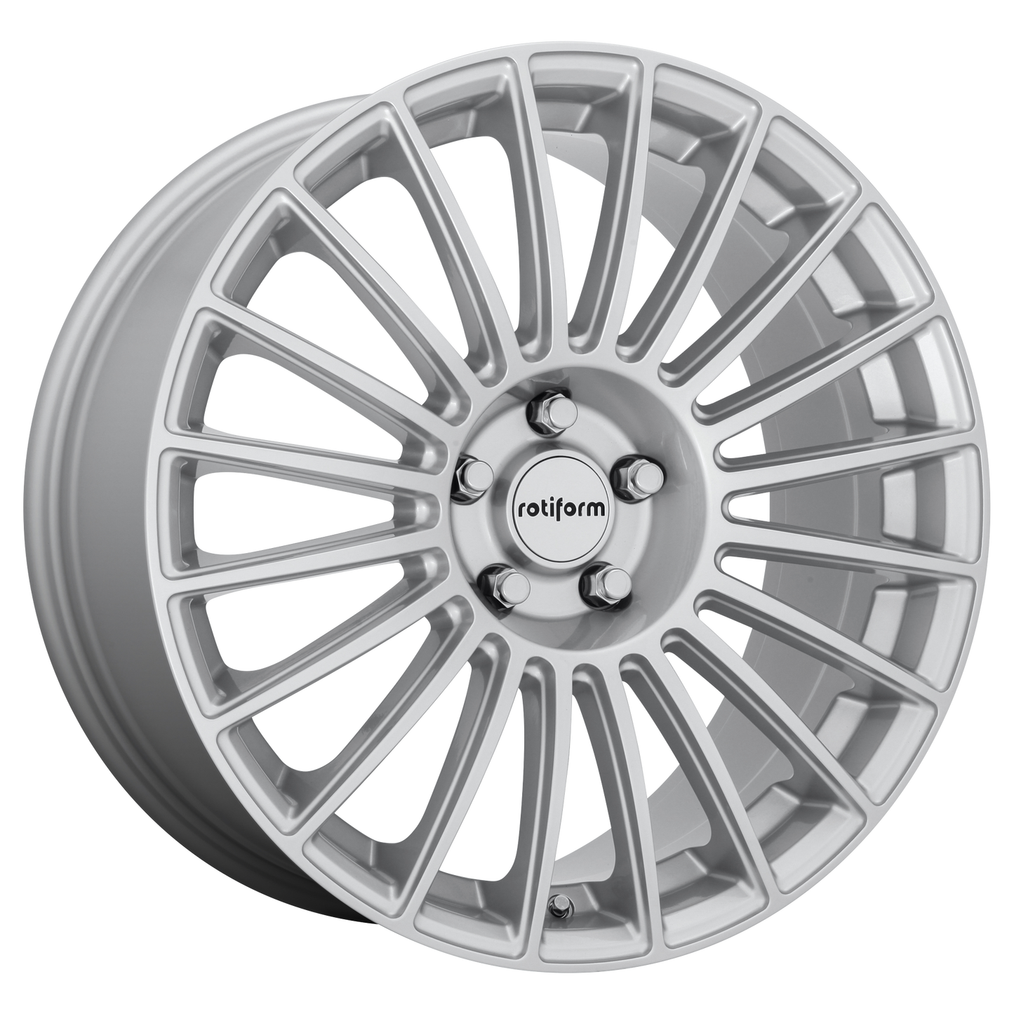 19x8.5 Rotiform R153 BUC GLOSS SILVER Wheel 5x112 (45mm)