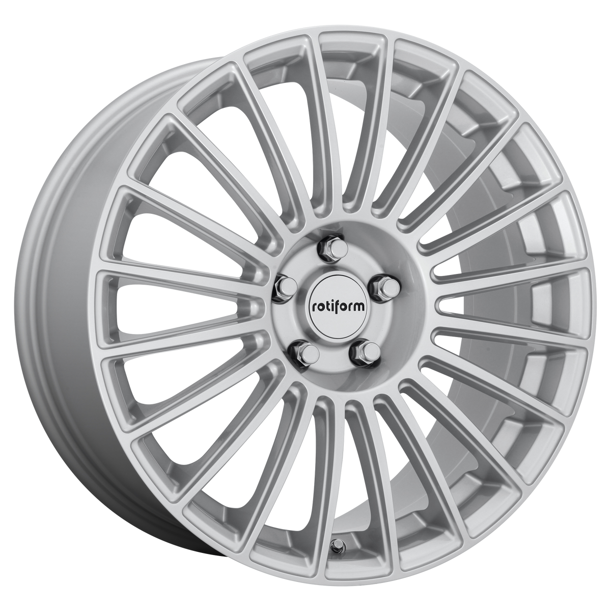 19x8.5 Rotiform R153 BUC GLOSS SILVER Wheel 5x112 (45mm)