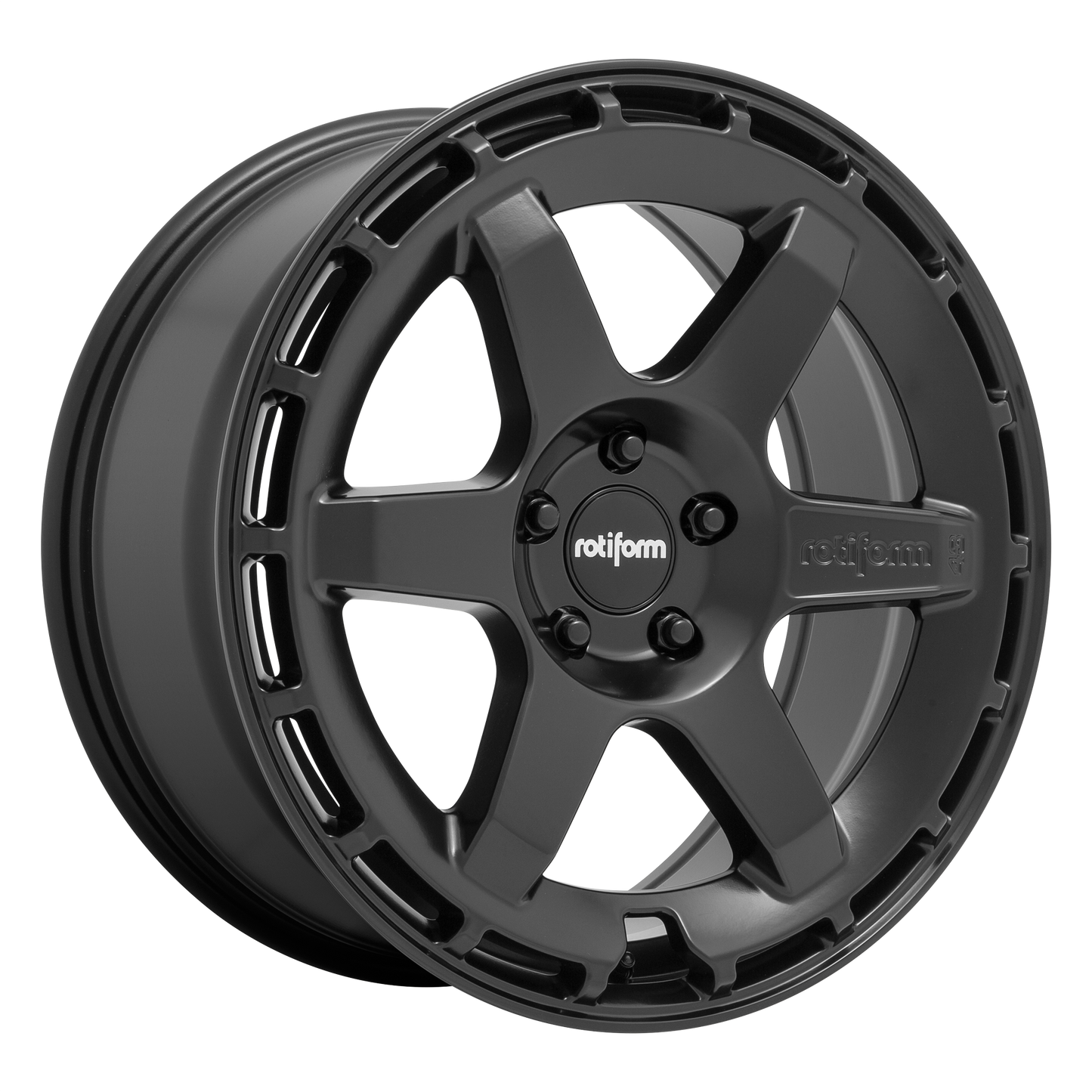 19x8.5 Rotiform R186 KB1 Matte Black Wheel BLANK (35mm)