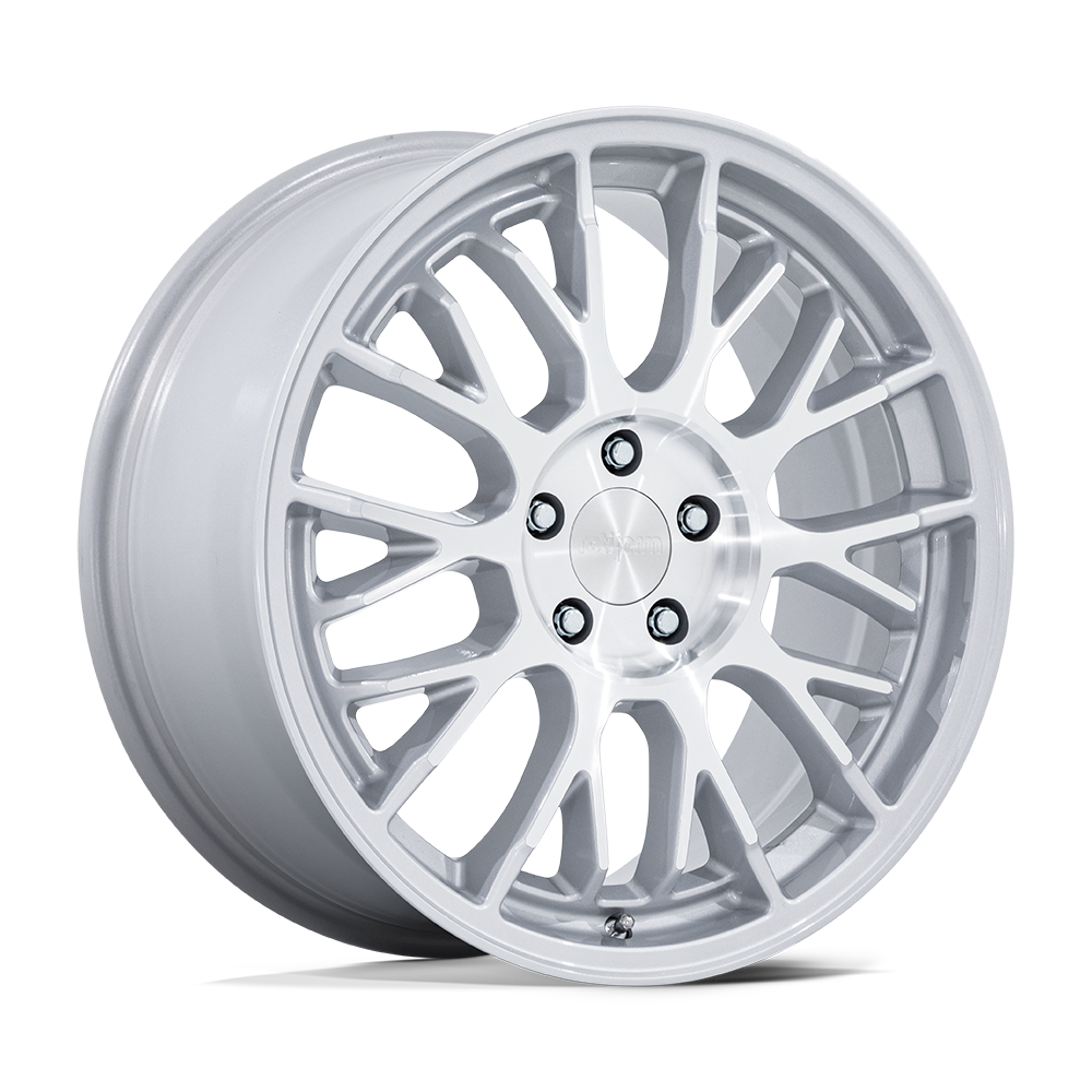 19x8.5 Rotiform RC204 PHX Gloss Silver W/ Machined Face Wheel 5x120 (35mm)
