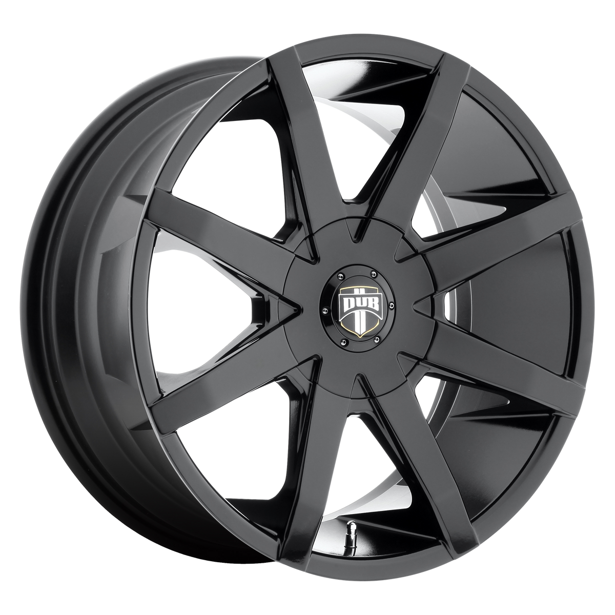 24x9.5 DUB S110 PUSH GLOSS BLACK Wheel BLANK (30mm)