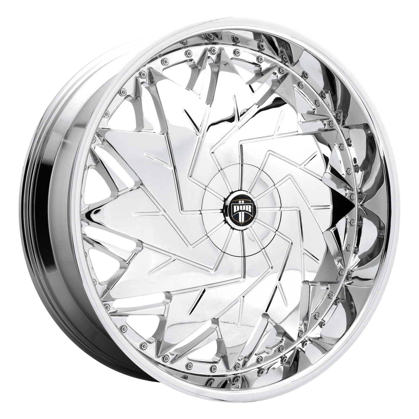 26x9 DUB S235 DAZR CHROME PLATED Wheel BLANK (33mm)