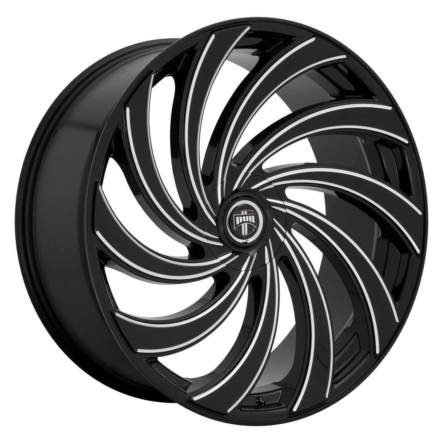 24x9 DUB S239 DELISH GLOSS BLACK MILLED Wheel BLANK (25mm)
