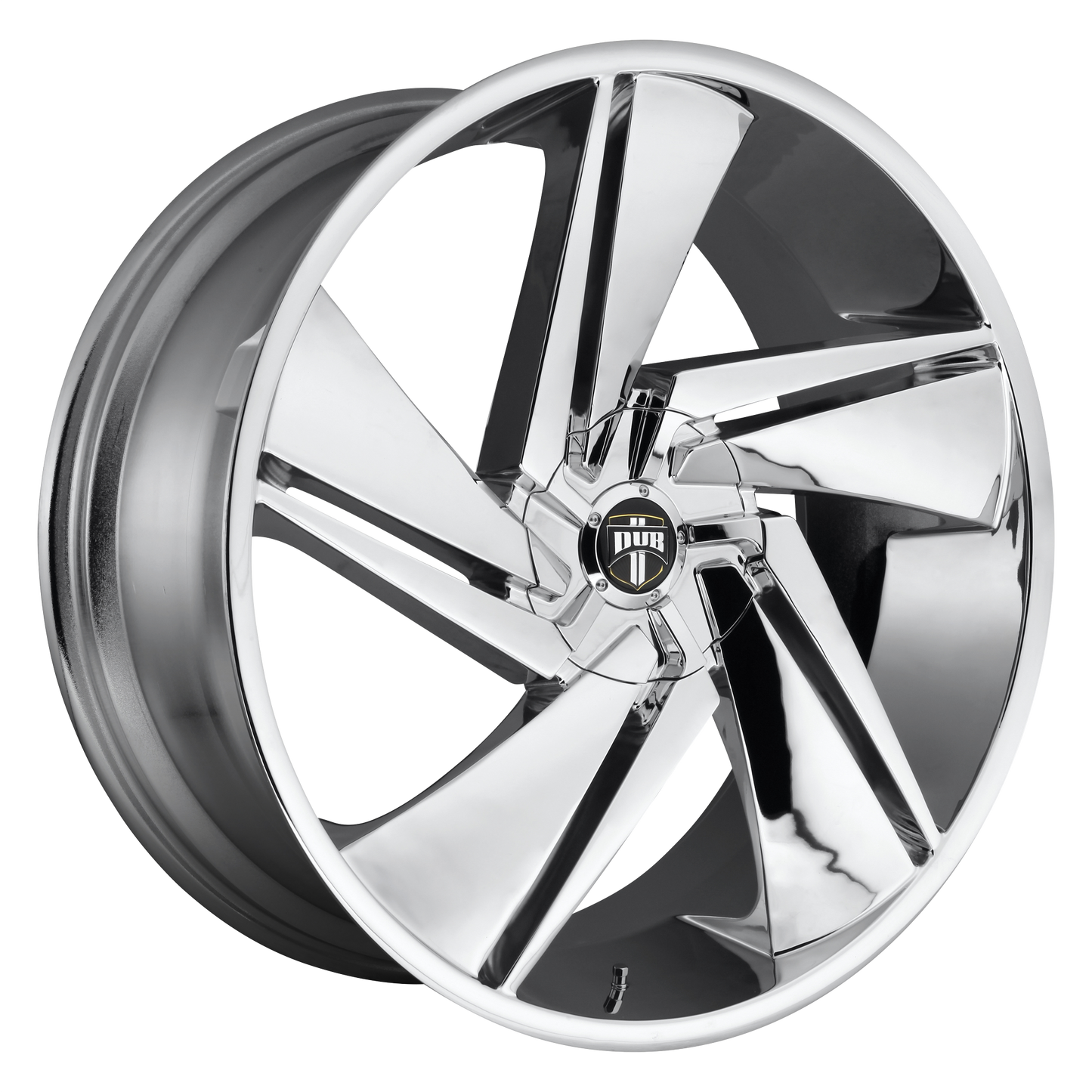 24x10 DUB S246 FADE CHROME PLATED Wheel 6x135/6x5.5 (30mm)