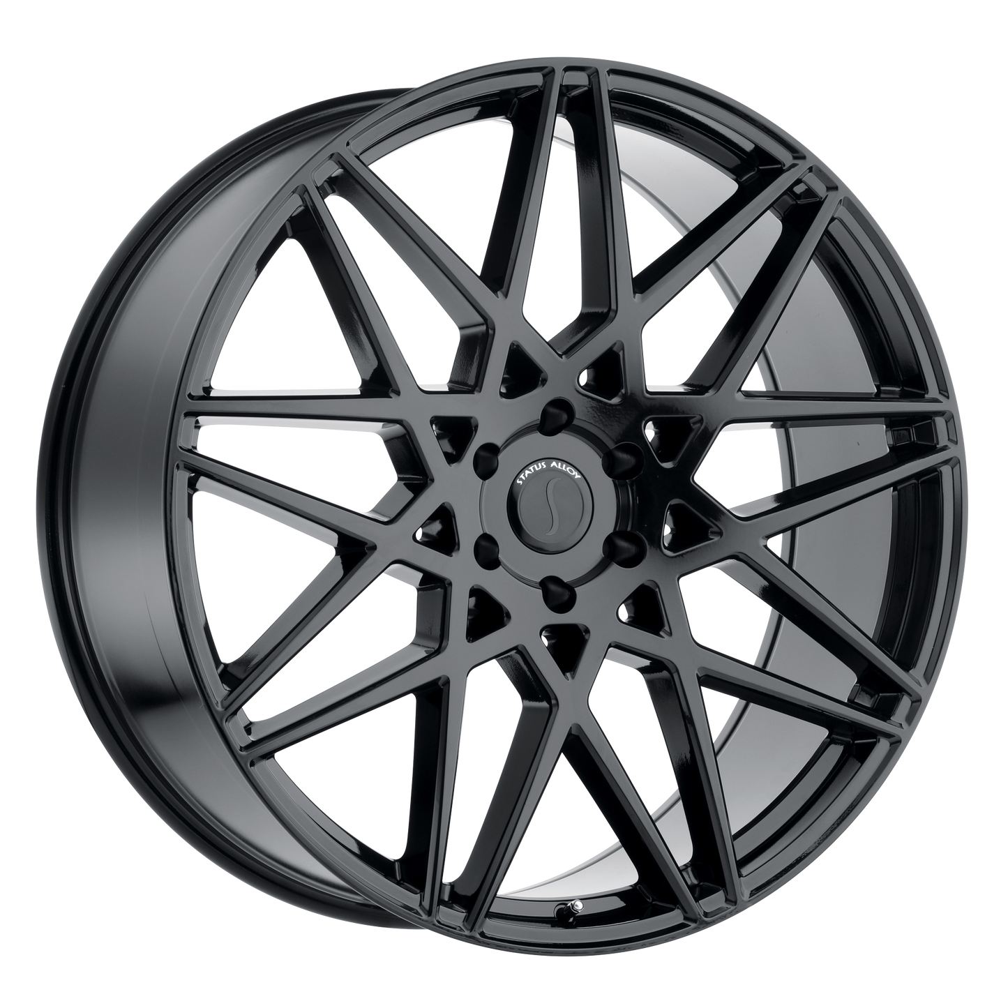 22x9.5 Status GRIFFIN GLOSS BLACK Wheel 6x5.5 (25mm)