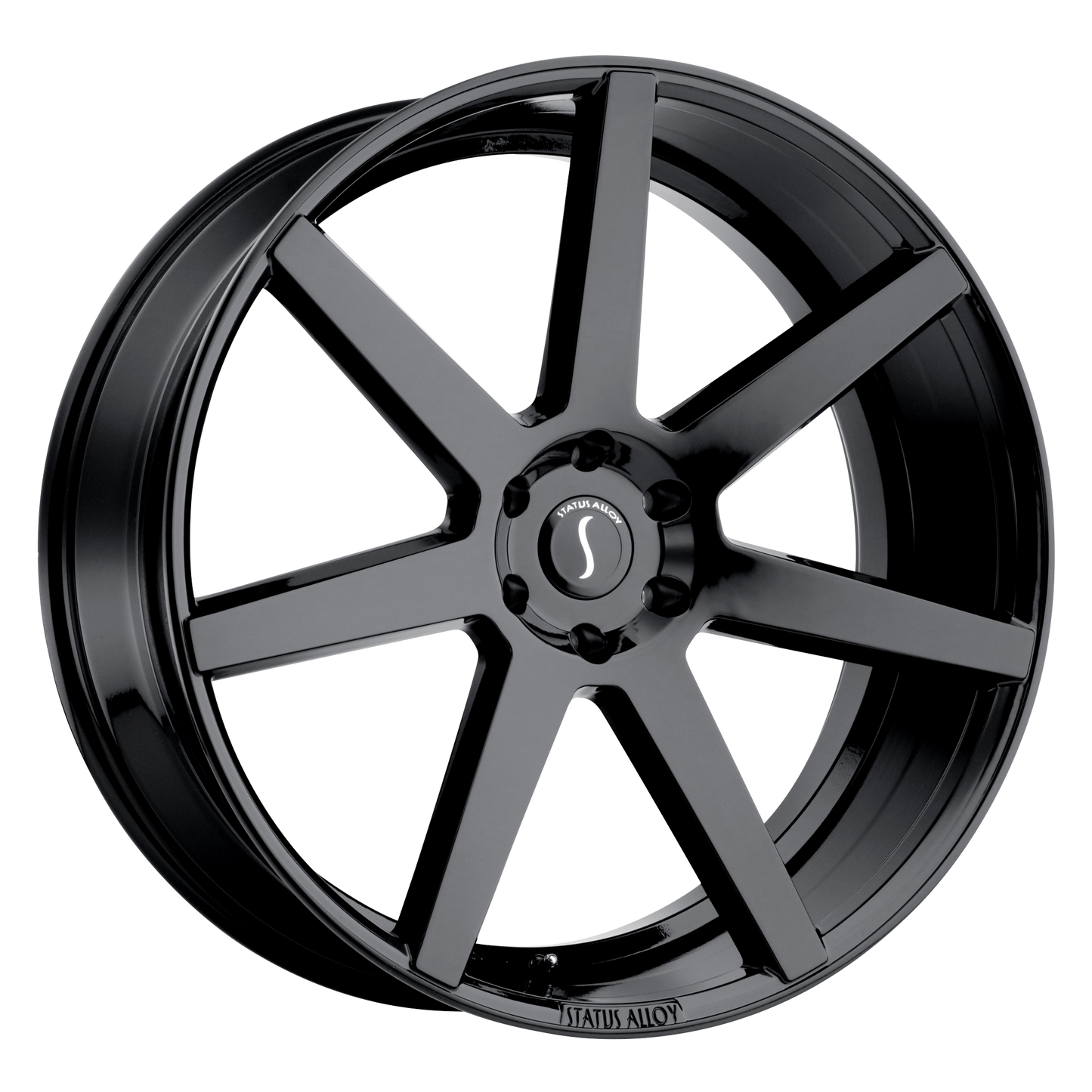 22x9.5 Status JOURNEY GLOSS BLACK Wheel 6x5.5 (25mm)