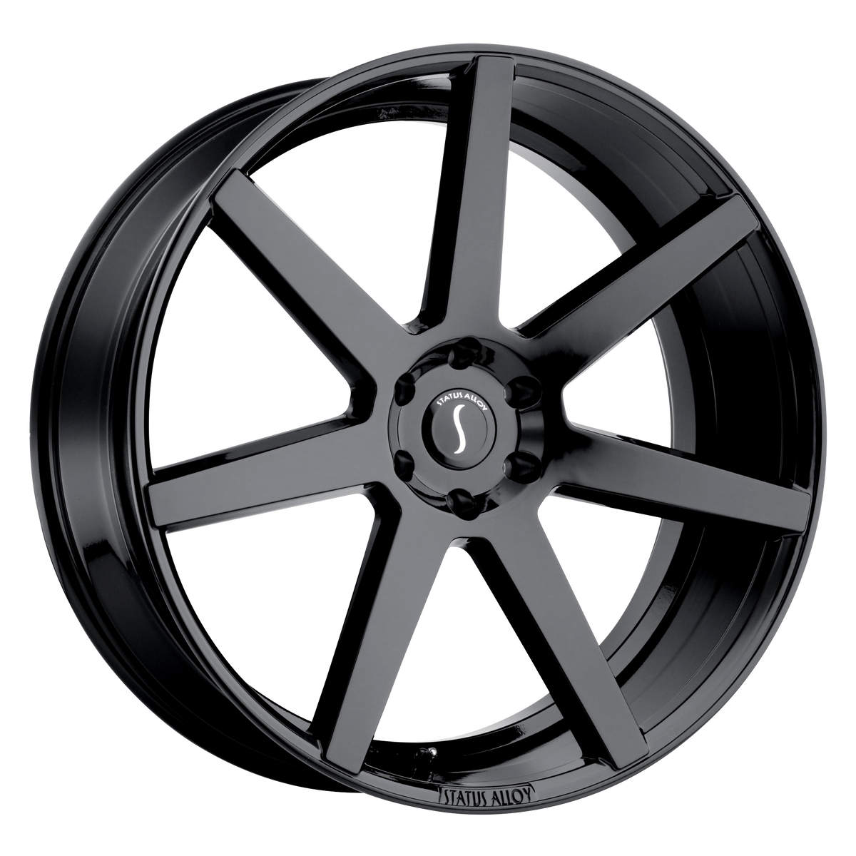 22x9.5 Status JOURNEY GLOSS BLACK Wheel 5x5 (30mm)