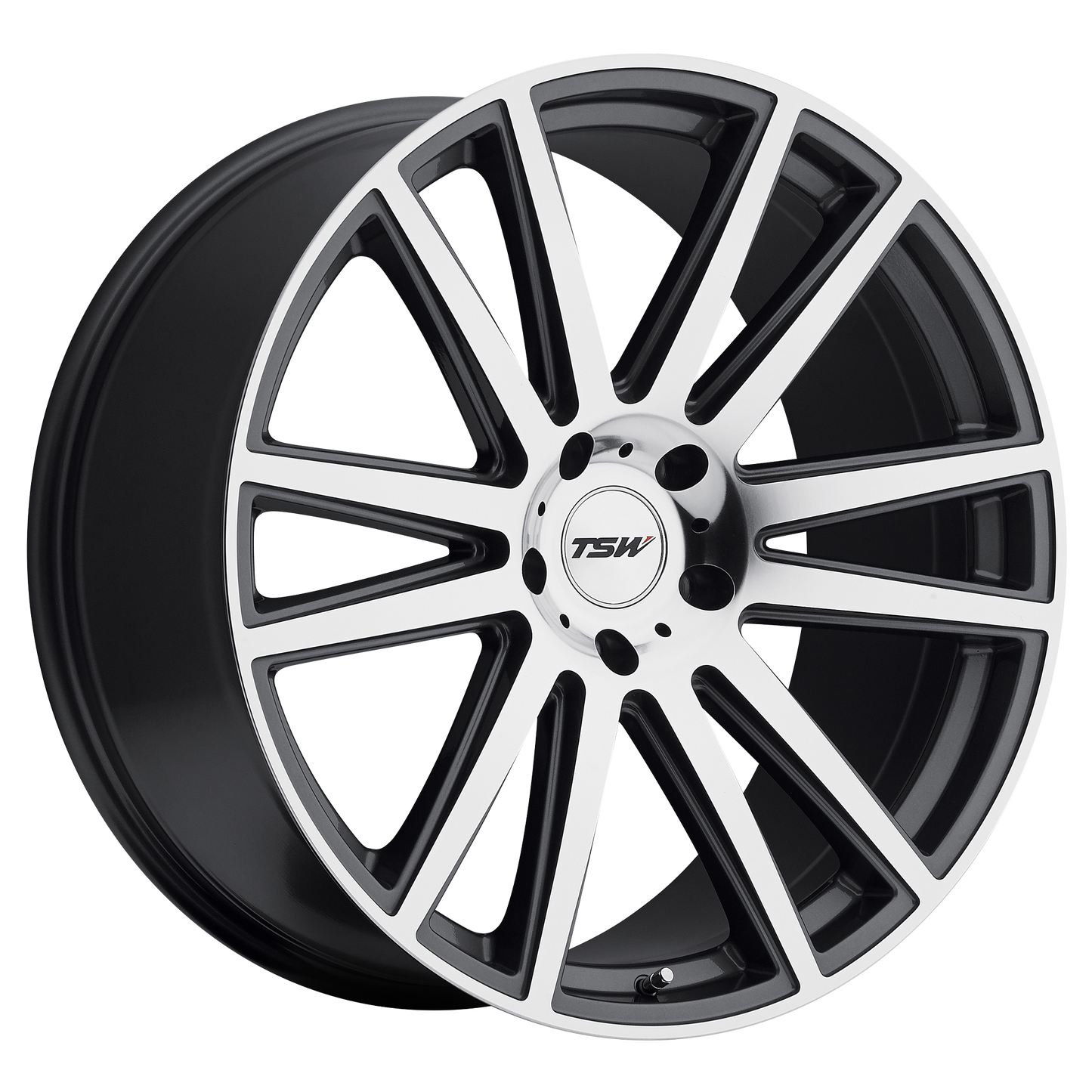 22x10 TSW GATSBY GUNMETAL W/ MIRROR-CUT FACE Wheel 5x130 (35mm)