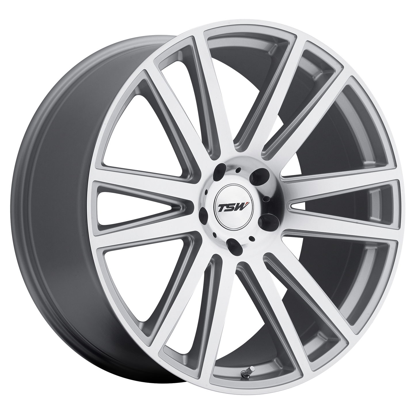 22x9 TSW GATSBY SILVER W/ MIRROR-CUT FACE Wheel 5x120 (35mm)