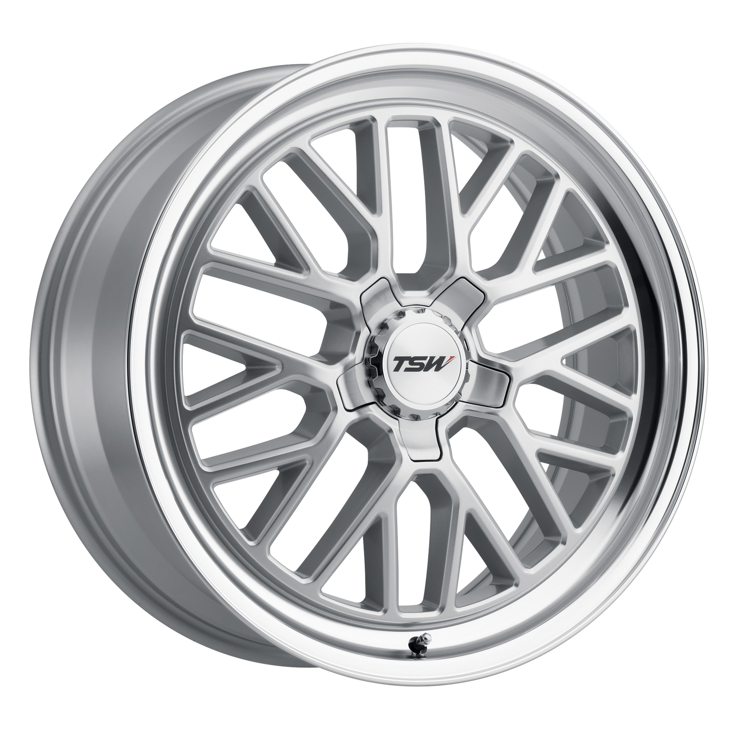 20x8.5 TSW HOCKENHEIM S SILVER W/ MIRROR CUT LIP Wheel 5x4.5 (40mm)