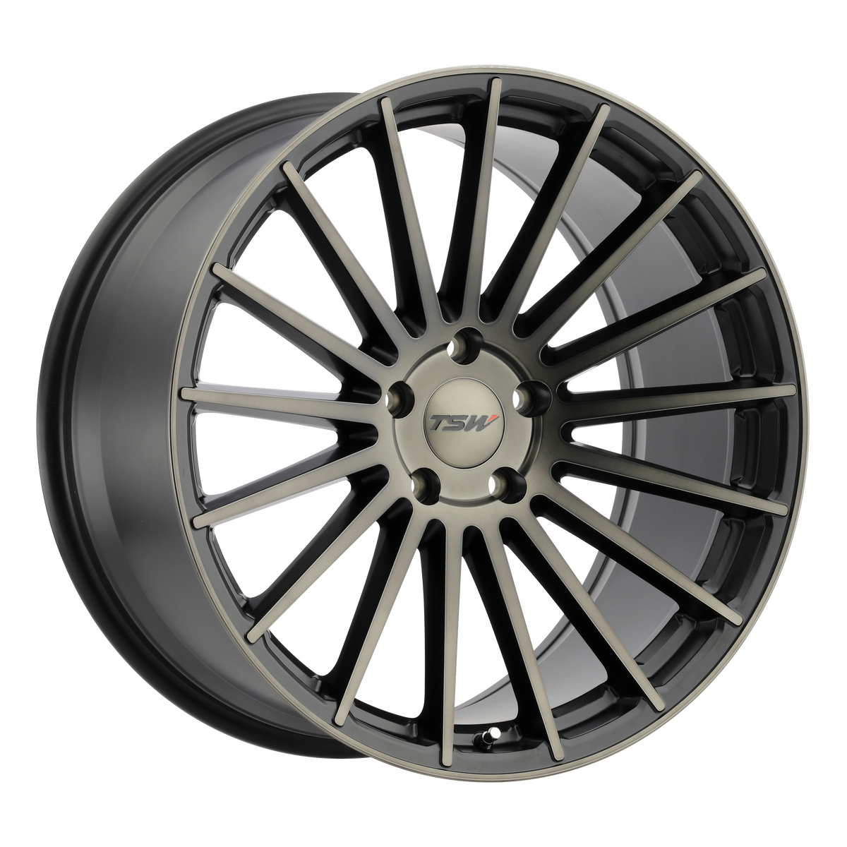 20x10 TSW LUCO MATTE BLACK W/ MACHINE FACE & DARK TINT Wheel 5x112 (40mm)