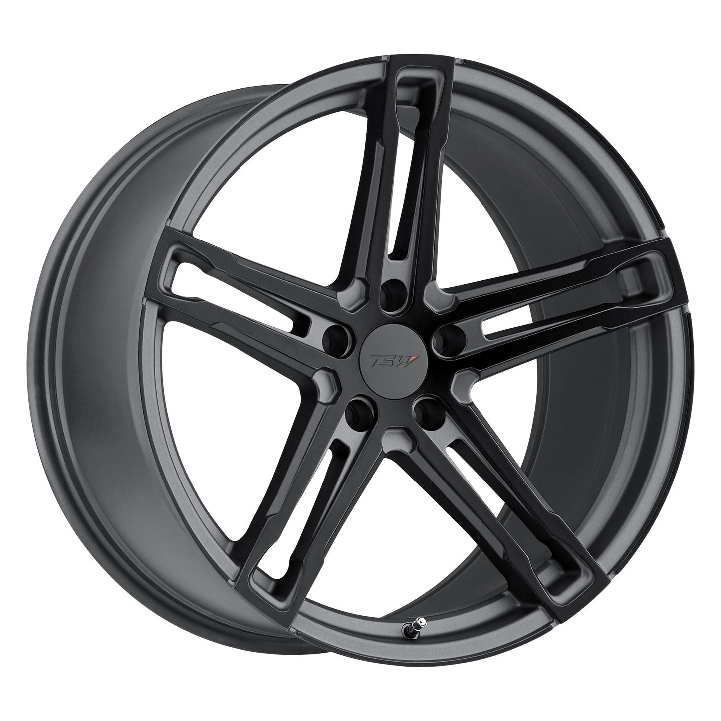 18x8 TSW MECHANICA MATTE GUNMETAL W/ MATTE BLACK FACE Wheel 5x100 (35mm)