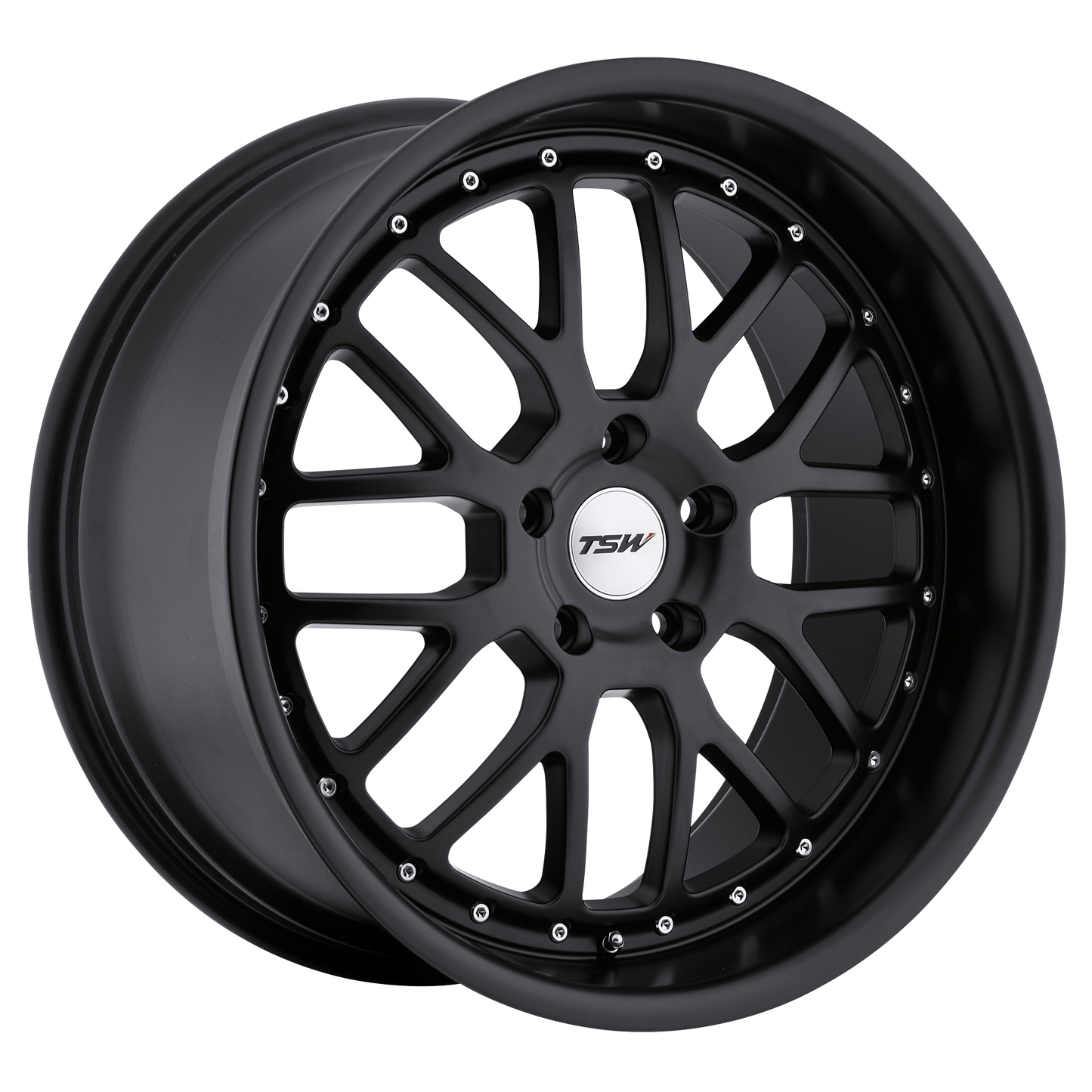 17x8 TSW VALENCIA MATTE BLACK Wheel 5x4.5 (40mm)