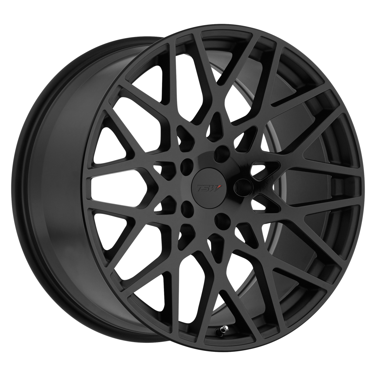 18x8.5 TSW VALE DOUBLE BLACK - MATTE BLK W/ GLOSS BLK FACE Wheel 5x120 (40mm)