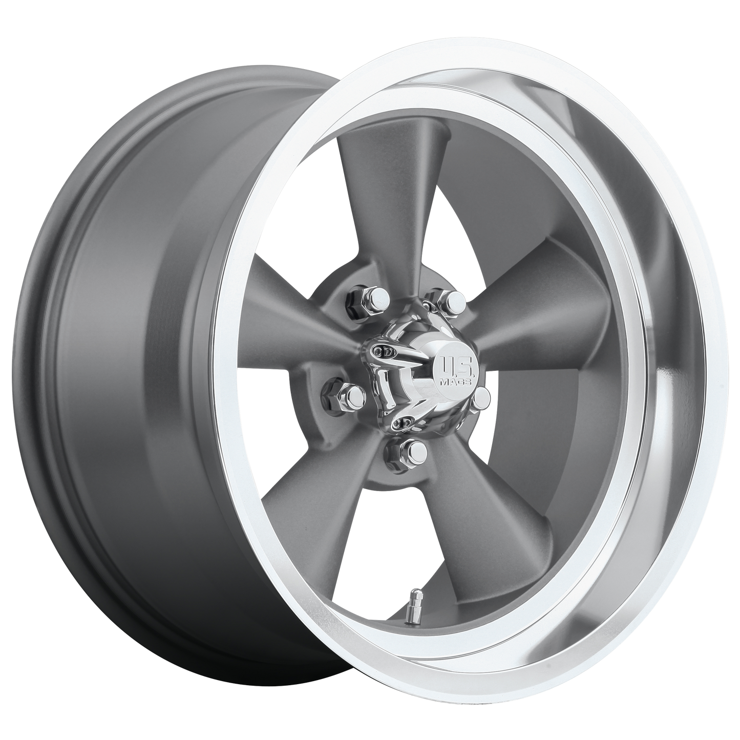 20x8 US Mags U102 STANDARD MATTE GUN METAL Wheel 5x4.75 (1mm)