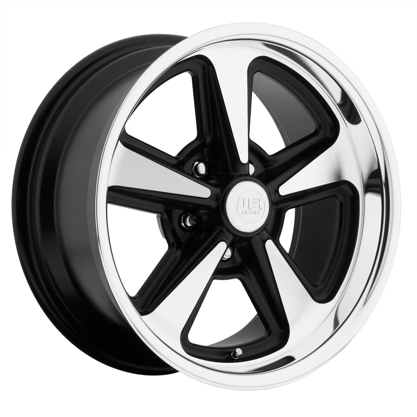 17x8 US Mags U109 BANDIT MATTE BLACK MACHINED Wheel 5x4.5 (1mm)